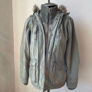 SCHOTT NYC army parka jacket size small